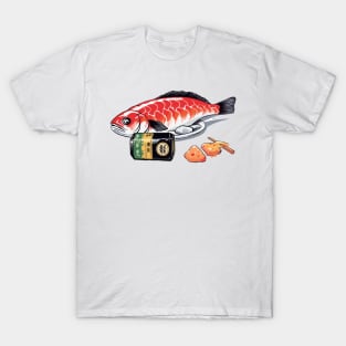 Sushi Splash: Adorably Fishy T-Shirt for Cute Sushi Lovers! T-Shirt